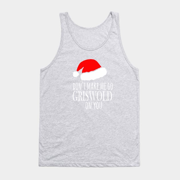 Clark Griswold Christmas Vacation inspired design Tank Top by FreckledBliss